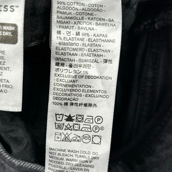 Levi's Ribcage Straight Ankle Jeans Women's Size 30 in Black Sprout - Picture 11 of 16